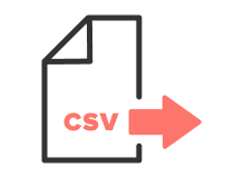 CSVデータ出力のイメージアイコン
